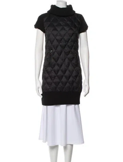 Pre-owned Moncler Virgin Wool Down Jacket In Black