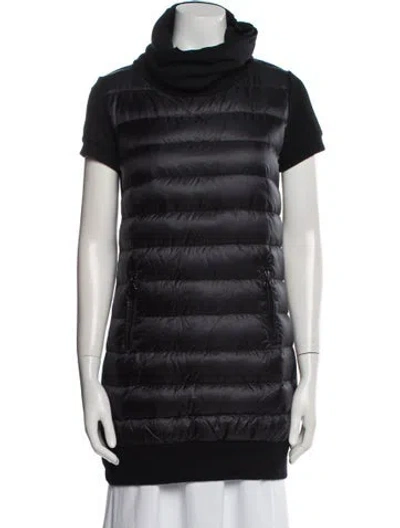 Pre-owned Moncler Virgin Wool Down Jacket In Black