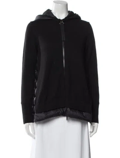 Pre-owned Moncler Virgin Wool Down Jacket In Black