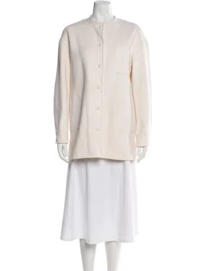 Pre-owned Moncler Virgin Wool Evening Jacket In Neutral