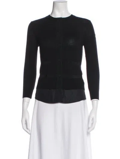 Pre-owned Moncler Virgin Wool Jacket In Black