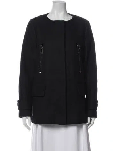 Pre-owned Moncler Virgin Wool Jacket In Black