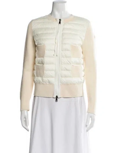 Pre-owned Moncler Virgin Wool Jacket In Neutral
