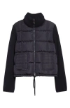 Moncler Virgin Wool Knit & Down Cardigan