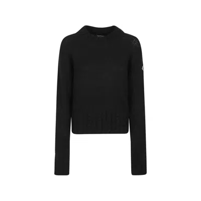 Moncler Virgin Wool Knit Sweater In Animal Print