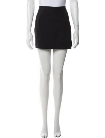 Pre-owned Moncler Virgin Wool Mini Skirt In Blue