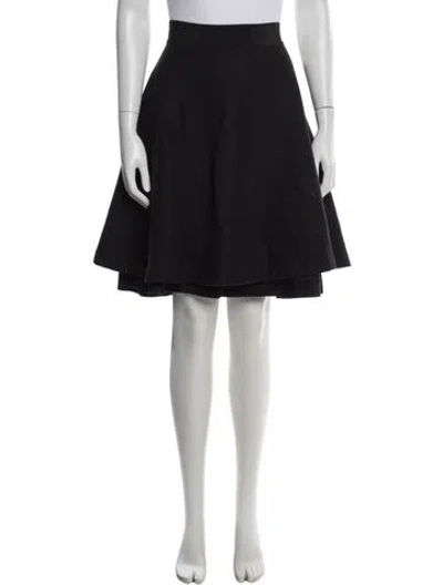Pre-owned Moncler Virgin Wool Mini Skirt In Blue