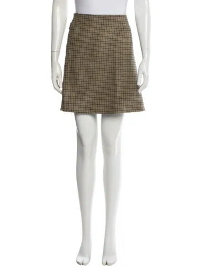 Pre-owned Moncler Virgin Wool Mini Skirt In Multi