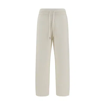Moncler Virgin Wool Pants In White