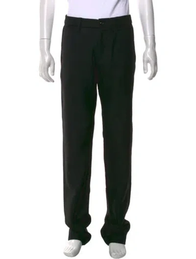 Pre-owned Moncler Virgin Wool Pants In Black