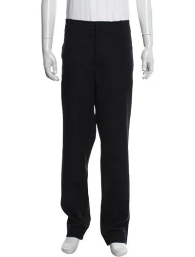 Pre-owned Moncler Virgin Wool Pants In Black