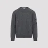 Moncler Wool Cashmere Pocket Sweater In Gray