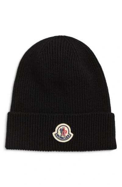 MONCLER MONCLER VIRGIN WOOL RIB BEANIE