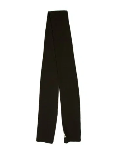 Pre-owned Moncler Virgin Wool Scarf In Green