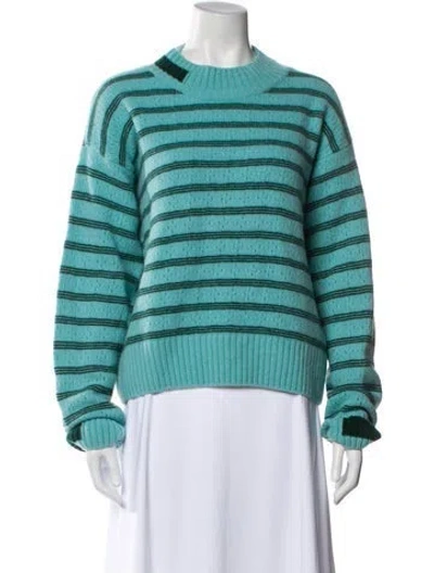 Pre-owned Moncler Virgin Wool Striped Sweater In Multi