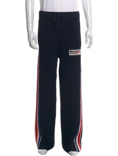 Pre-owned Moncler Virgin Wool Sweatpants In Black