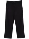 Moncler Virgin-wool Trousers In Blue