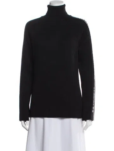 Pre-owned Moncler Virgin Wool Turtleneck Sweater In Gray