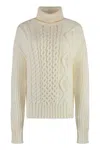 Moncler Wool Turtleneck Sweater In Green