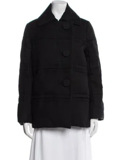 Pre-owned Moncler Virgin Wool Utility Jacket In Black