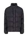 Moncler Quilted Panelled Jacket In Black