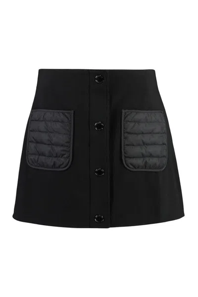 Moncler Viscose Blend Miniskirt