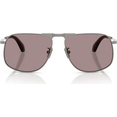 Moncler Vitessa 58mm Pilot Sunglasses In Brown