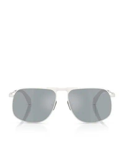 Moncler Vitessa Pilot Sunglasses In Gray