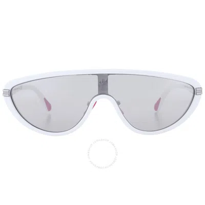 Moncler Vitesse Smoke Flash Silver Shield Unisex Sunglasses Ml0239 21c 00 In Gray
