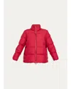 Moncler Vivantesse Down Jacket In Bright Red