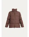 Moncler Vivantesse Down Jacket In Brown