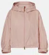 Moncler Vizille Nylon Rain Jacket In Pink