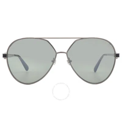 Moncler Vizta Green Pilot Unisex Sunglasses Ml0263 14q 59 In Metallic