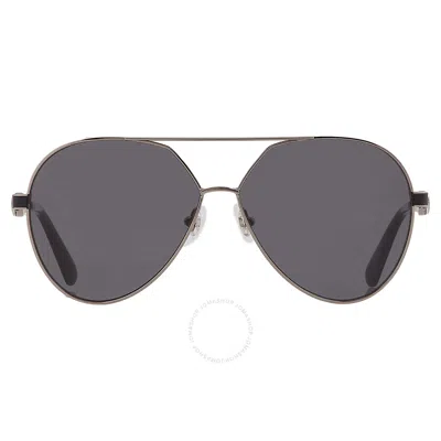 Moncler Vizta Smoke Pilot Unisex Sunglasses Ml0263 14a 59 In Black