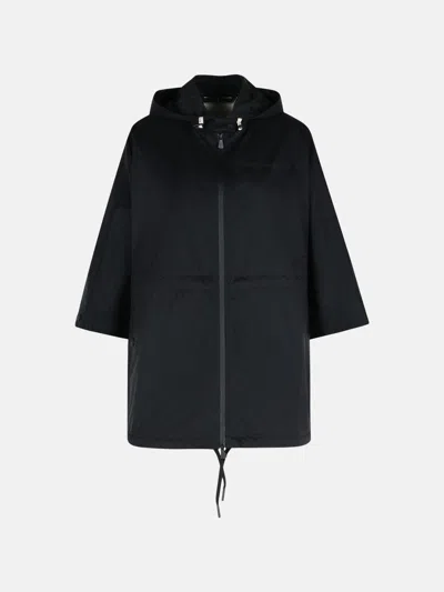 Moncler 'vorrasay' Black Nylon Cape