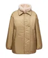 Moncler Voue 3-in-1 Short Down Jacket In Brown