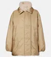 Moncler Voue Down Jacket In Brown