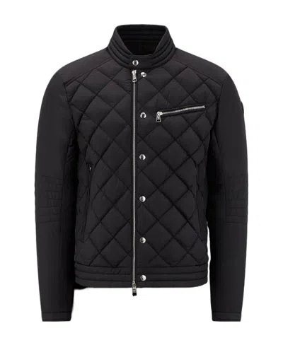 Moncler Vulpie Logo-patch Padded Jacket In Black