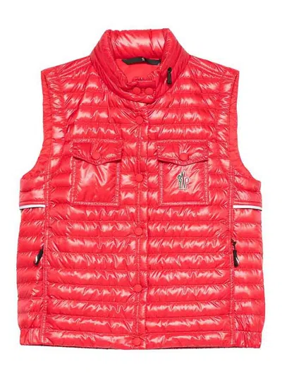 Moncler Waistcoat In Red