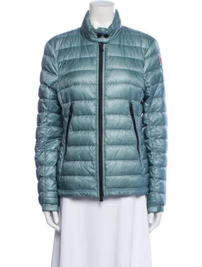 Pre-owned Moncler Walibi Down Jacket In Blue