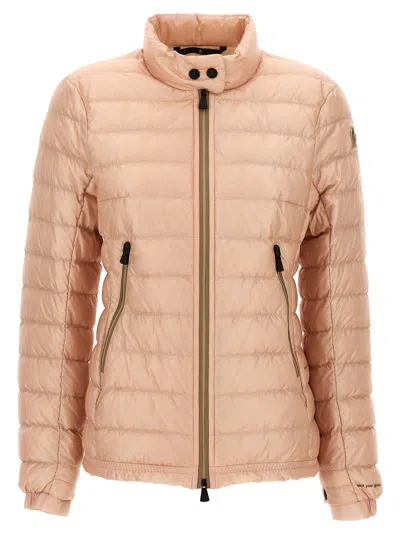 Moncler Grenoble Ivory Nylon Walibi Down Jacket In Yellow