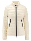 Moncler Grenoble Ivory Nylon Walibi Down Jacket In Neutral