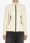 Moncler Grenoble Ivory Nylon Walibi Down Jacket In Neutral