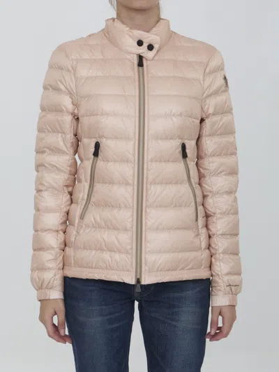 Moncler Grenoble Ivory Nylon Walibi Down Jacket In Yellow