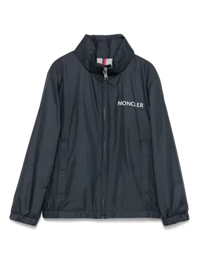 Moncler Kids' Giacca Con Cappuccio Warne In G Blue