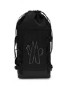 Moncler Nylon Backpack With Logo Patch In Black