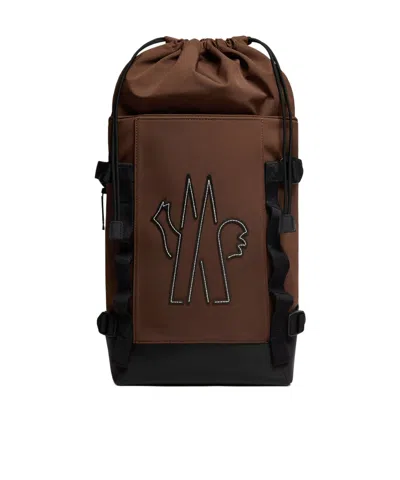 Moncler Water-repellent Backpack In Black