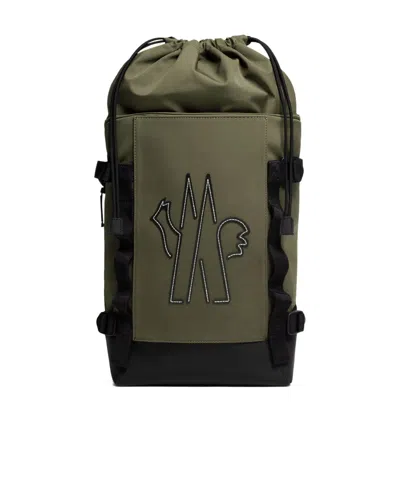 Moncler Water-repellent Backpack In Green