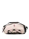 Moncler Durable Nylon Belt Bag With Magnetic Buckle In Pink