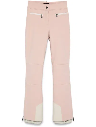 Moncler Water-repellent Ski Trousers In Pink